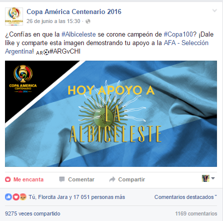 Post principal de Argentina